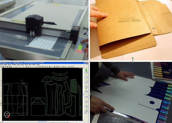 China Postcard Gift Cardboard Box Cutting Machine , Digital Plotter Table Machine supplier